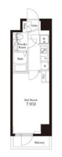 アペルト西新宿　405号室　間取り