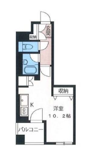 グリーングラス千駄ヶ谷　203号室　間取り