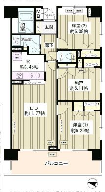 マーシュフィールド四番町　407号室　間取り
