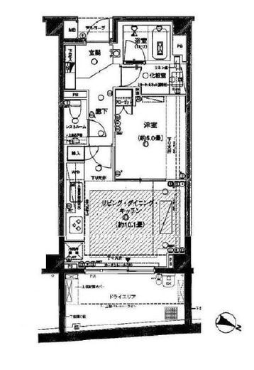 ピアースコード代々木参宮橋　003号室　間取り