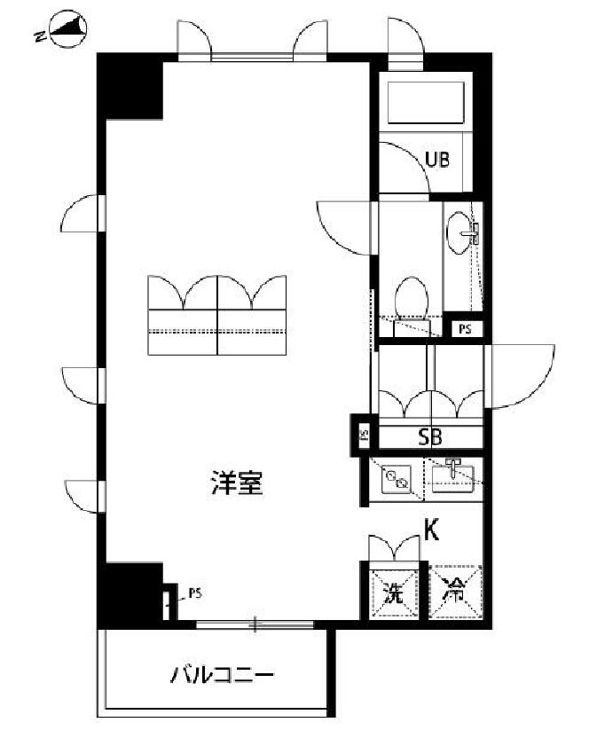 セントラル銀座　705号室　間取り