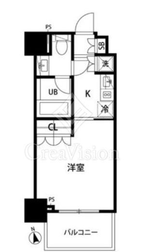 セントラル銀座　1103号室　間取り