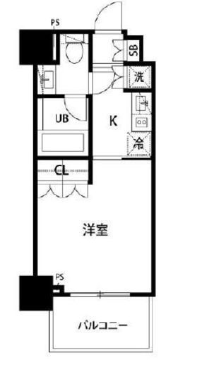 セントラル銀座　403号室　間取り