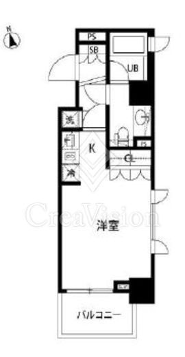 セントラル銀座　704号室　間取り