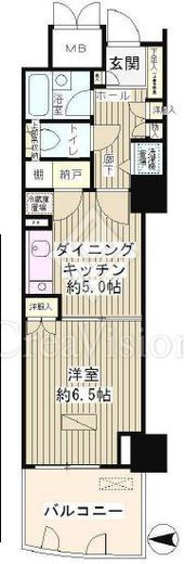 ゲートシティ大崎サウスパークタワー　307号室　間取り