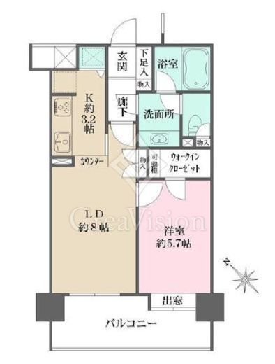 ファミール表参道ベルファース　803号室　間取り