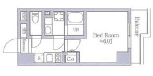 レジディア南品川　404号室　間取り
