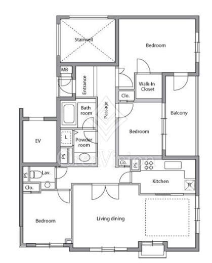 レジディア上目黒　201号室　間取り