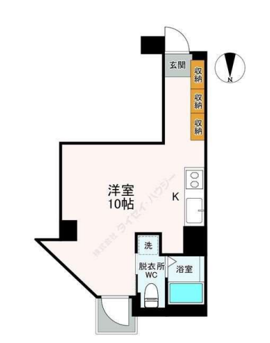 ベルファース麻布十番　802号室　間取り