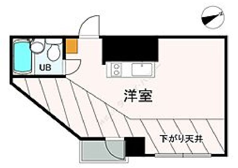 ベルファース麻布十番　801号室　間取り