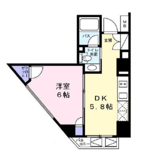 ベルファース麻布十番　503号室　間取り