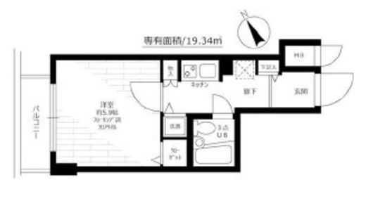 ステージファースト青山　304号室　間取り