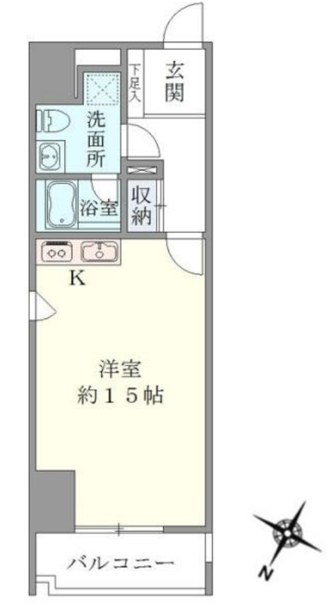 アーノンブライト一番町　501号室　間取り