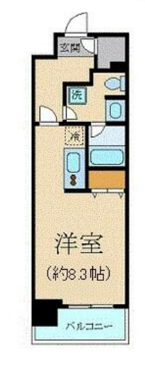 クリオ五反田　704号室　間取り