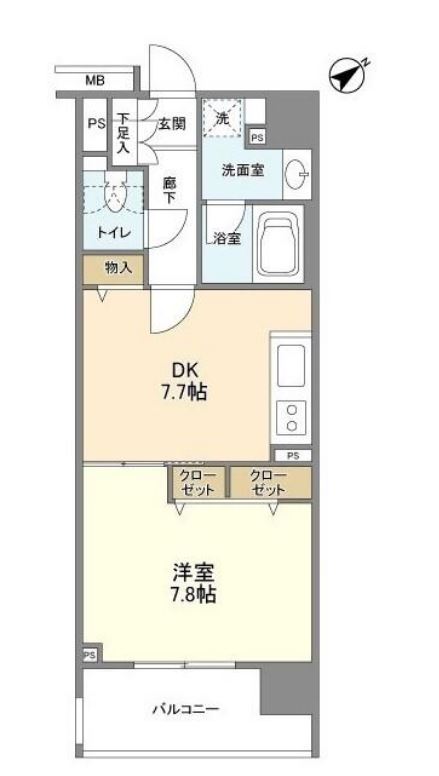 クリオ五反田　602号室　間取り