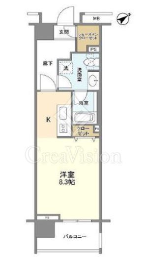クリオ五反田　202号室　間取り