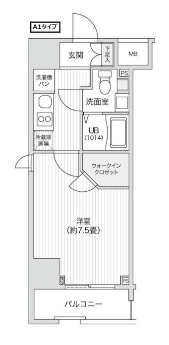 レジディア笹塚２　1101号室　間取り