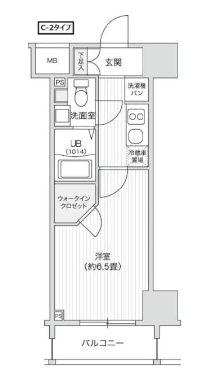 レジディア笹塚２　504号室　間取り