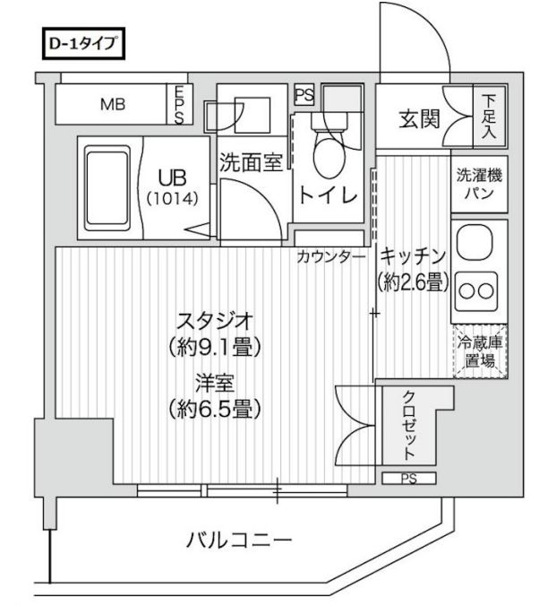 レジディア笹塚２　212号室　間取り