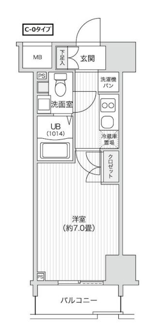 レジディア笹塚２　402号室　間取り