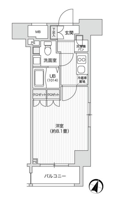 レジディア笹塚２　409号室　間取り