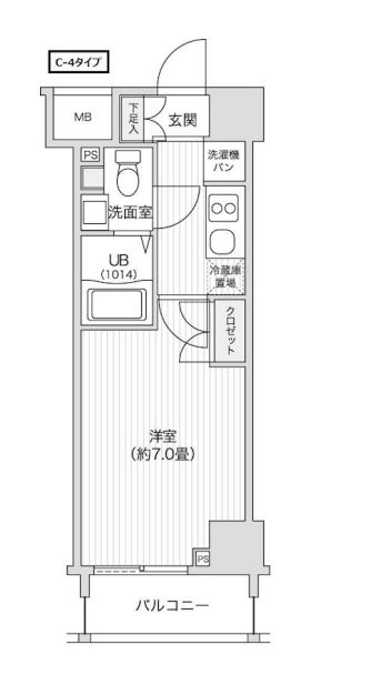 レジディア笹塚２　906号室　間取り