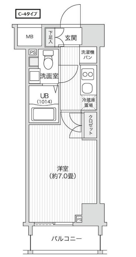 レジディア笹塚２　406号室　間取り