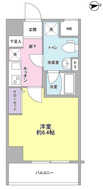 メインステージ白金高輪駅前　306号室　間取り
