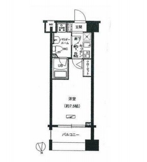 メインステージ白金高輪駅前　1003号室　間取り