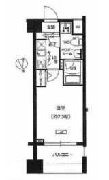 メインステージ白金高輪駅前　502号室　間取り