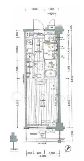 ガーラ・ヒルズ新宿　319号室　間取り