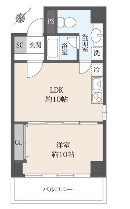 南青山ハウス　3F号室　間取り