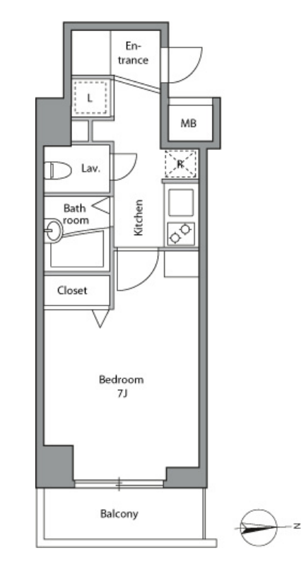 レジディア上落合　314号室　間取り