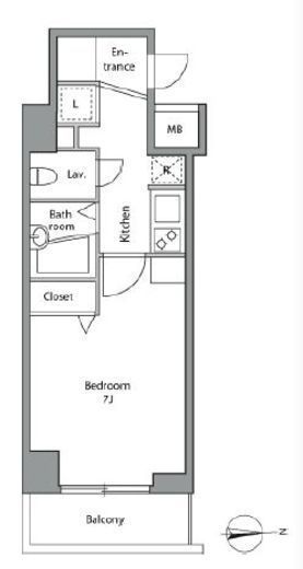 レジディア上落合　301号室　間取り