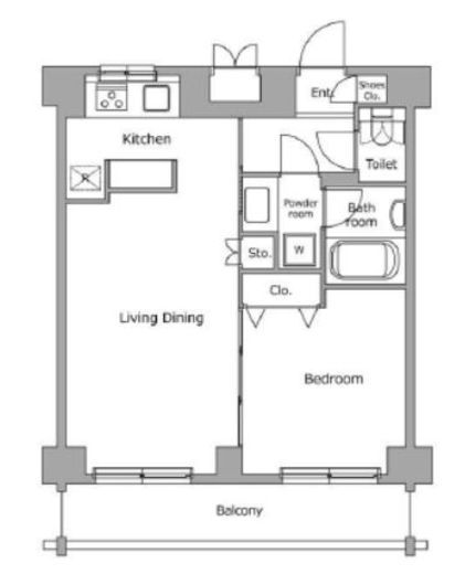 レジディア上落合　405号室　間取り
