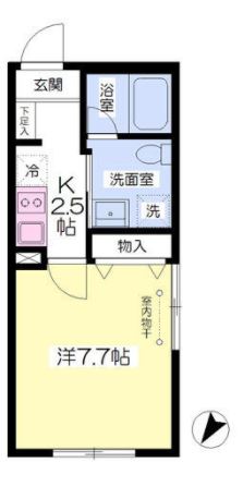 クーカイ・テラス白金　301号室　間取り