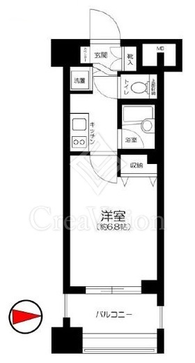 コンシェリア・デュー代々木公園　804号室　間取り