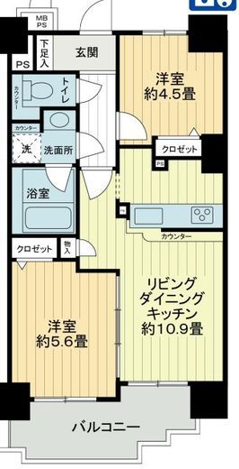 ライオンズマンション白金台　907号室　間取り