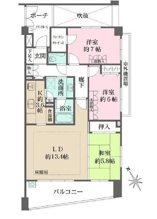 パークハウス代々木上原　312号室　間取り