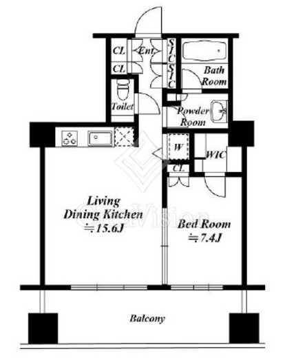 アークヒルズ仙石山レジデンス　10F2号室　間取り