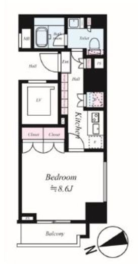 セジョリ西麻布　402号室　間取り