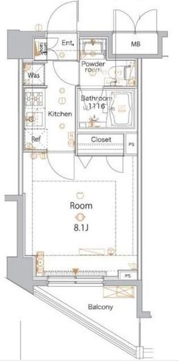 メイクスデザイン高田馬場　304号室　間取り