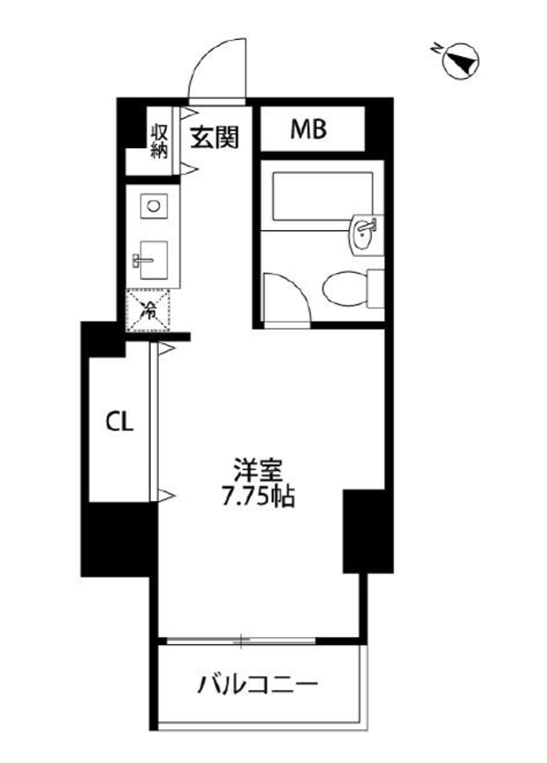 メゾン・ド・ヴィレ麻布台　1305号室　間取り