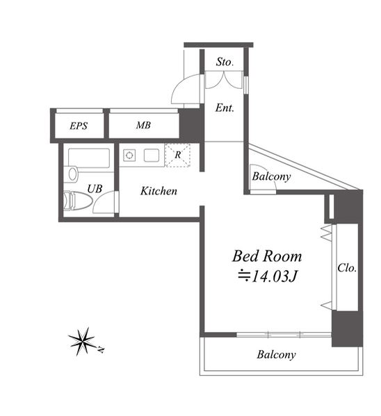 メゾン・ド・ヴィレ麻布台　901号室　間取り