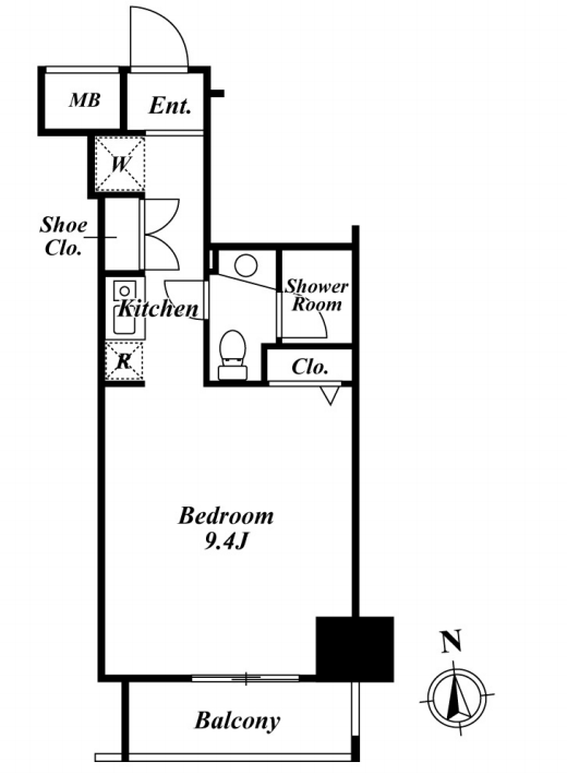 クレジデンス虎ノ門　904号室　間取り