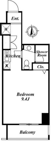 クレジデンス虎ノ門　304号室　間取り