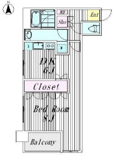 ユニーブル島津山　301号室　間取り
