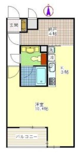 ユニーブル島津山　403号室　間取り
