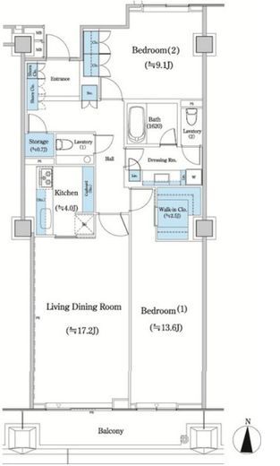 二番町テラス　1009号室　間取り