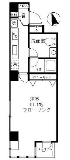 ファインクレスト渋谷神泉　601号室　間取り